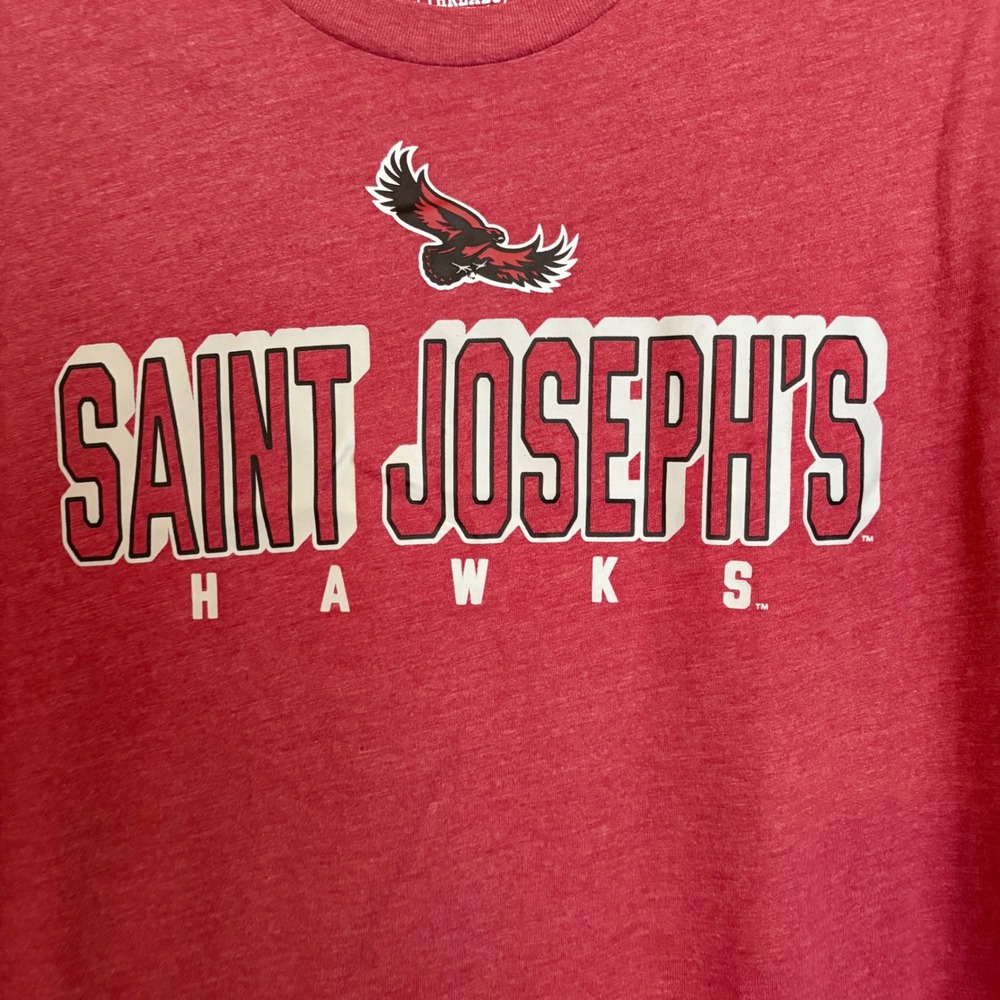 Rivalry Threads Saint Joseph's Hawks Mens XL T-Shirt Maroon Burgundy NWT - Picture 4 of 9